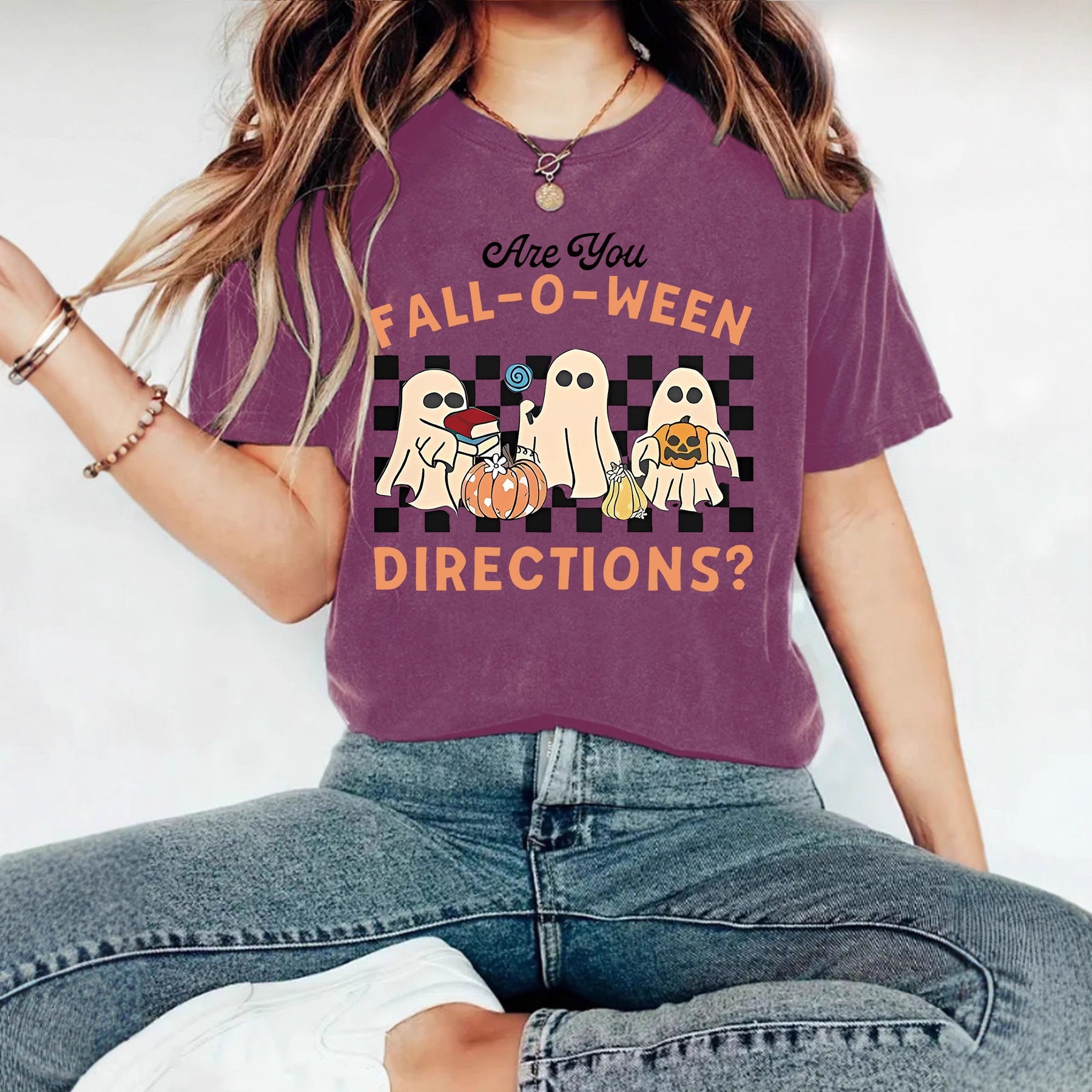 Apricot short sleeve women's T-shirt close-up detail view, Y2K streetwear style | TeenStylo