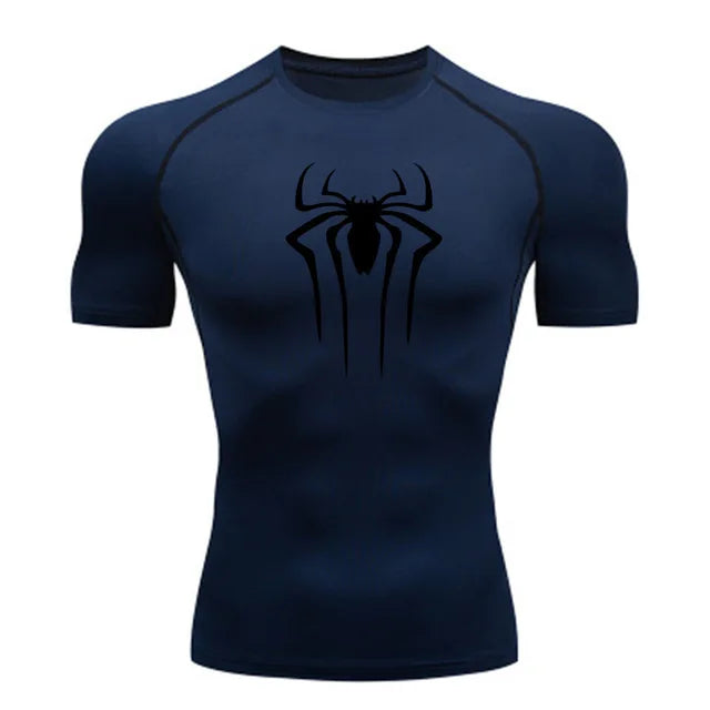 Men's compression gym shirt color 5 superhero fitness sport streetwear lifestyle TeenStylo