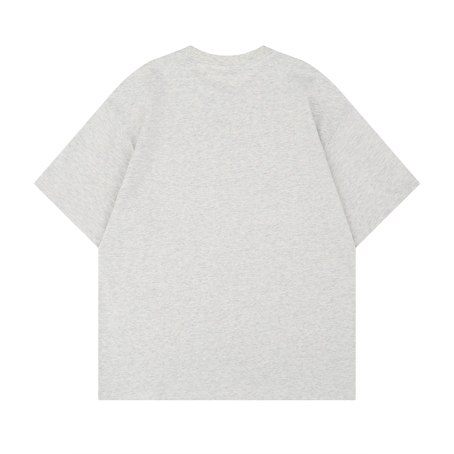 Navy blue unisex crew neck tee with close-up letter print detail, Y2K streetwear style | TeenStylo