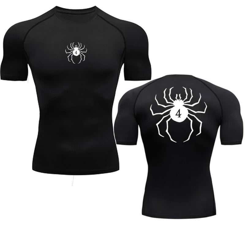 Grey Hunter X Hunter Compression Long Sleeve T-Shirt Unisex Anime Streetwear Front View | TeenStylo