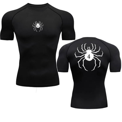 Grey Hunter X Hunter Compression Long Sleeve T-Shirt Unisex Anime Streetwear Front View | TeenStylo
