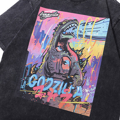 TeenStylo men's short sleeve shirt D32 close-up detail stitching fabric texture streetwear style TeenStylo