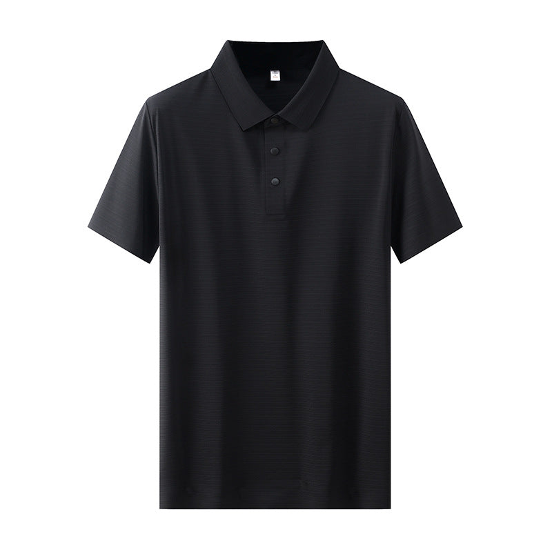 White short sleeve polo shirt for men, clean classic streetwear style - TeenStylo