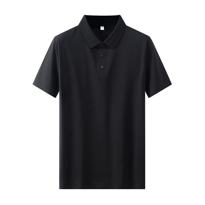 White short sleeve polo shirt for men, clean classic streetwear style - TeenStylo