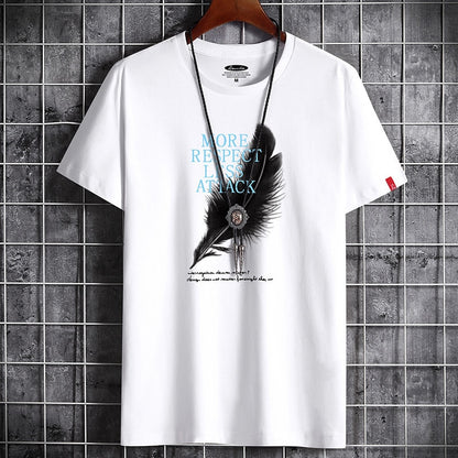 Gray anime oversized t-shirt detail view showing fabric texture and print quality for teen streetwear at TeenStylo