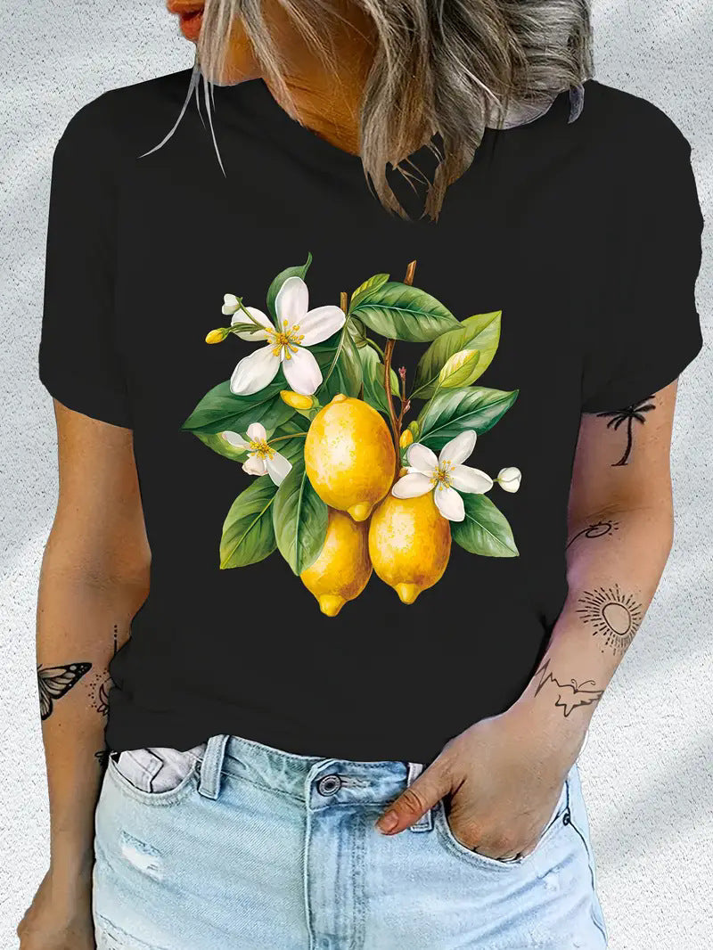Trendy printed short sleeve unisex tee styled in a streetwear lifestyle look in B1 color - TeenStylo