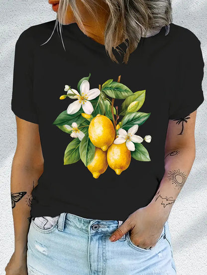 Trendy printed short sleeve unisex tee styled in a streetwear lifestyle look in B1 color - TeenStylo