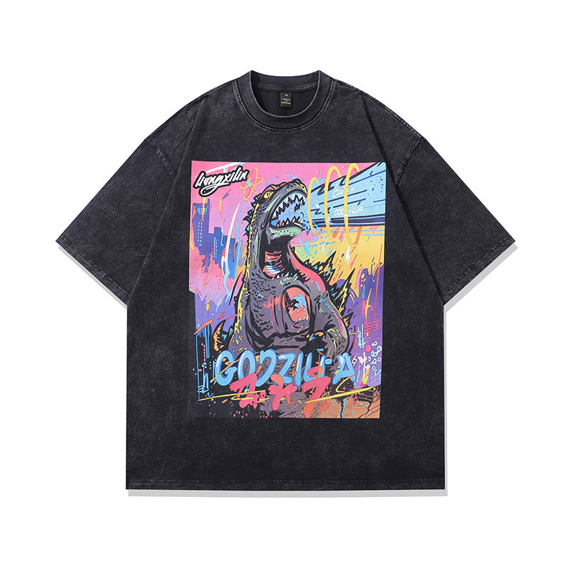 Men's short sleeve streetwear shirt in color 237 front view – Spring Summer fashion for teen guys | TeenStylo
