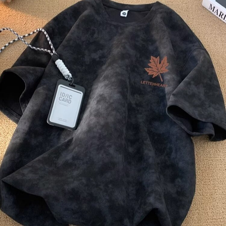 Black men's short sleeve t-shirt streetwear lifestyle look at TeenStylo