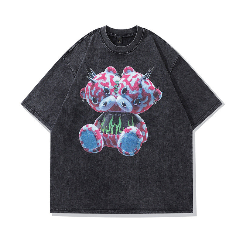 Men's short sleeve streetwear top in D32 color, spring summer fashion for teen guys - TeenStylo