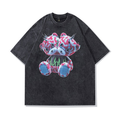 Men's short sleeve streetwear top in D32 color, spring summer fashion for teen guys - TeenStylo