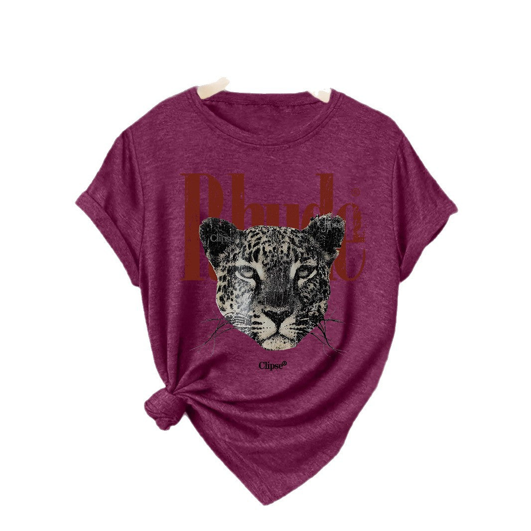 Dark red Rhude text short sleeve unisex t-shirt front view | TeenStylo