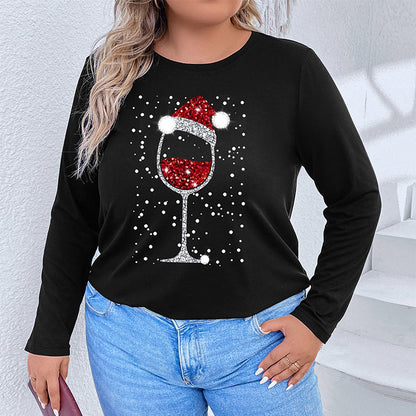 Black unisex loose Christmas T-shirt back view autumn style gothic streetwear TeenStylo