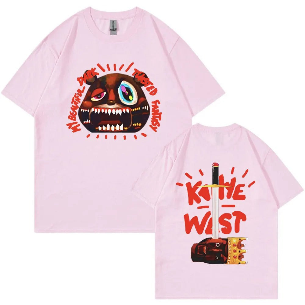 Unisex Kanye West Graduation Album Graphic T-Shirt in White at TeenStylo
