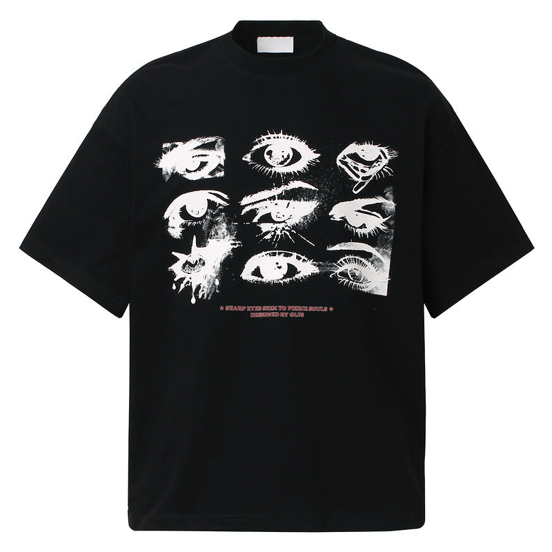 White unisex loose fit short sleeve couple T-shirt front view - Y2K streetwear style | TeenStylo