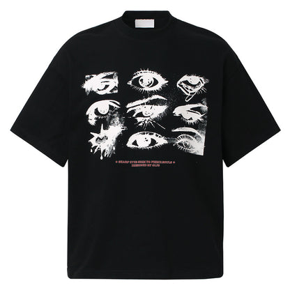 White unisex loose fit short sleeve couple T-shirt front view - Y2K streetwear style | TeenStylo