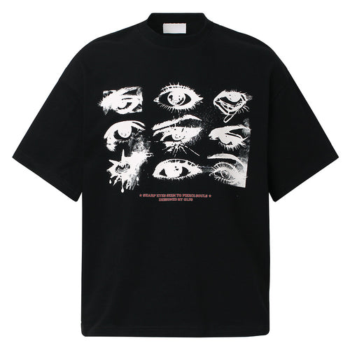 White unisex loose fit short sleeve couple T-shirt front view - Y2K streetwear style | TeenStylo