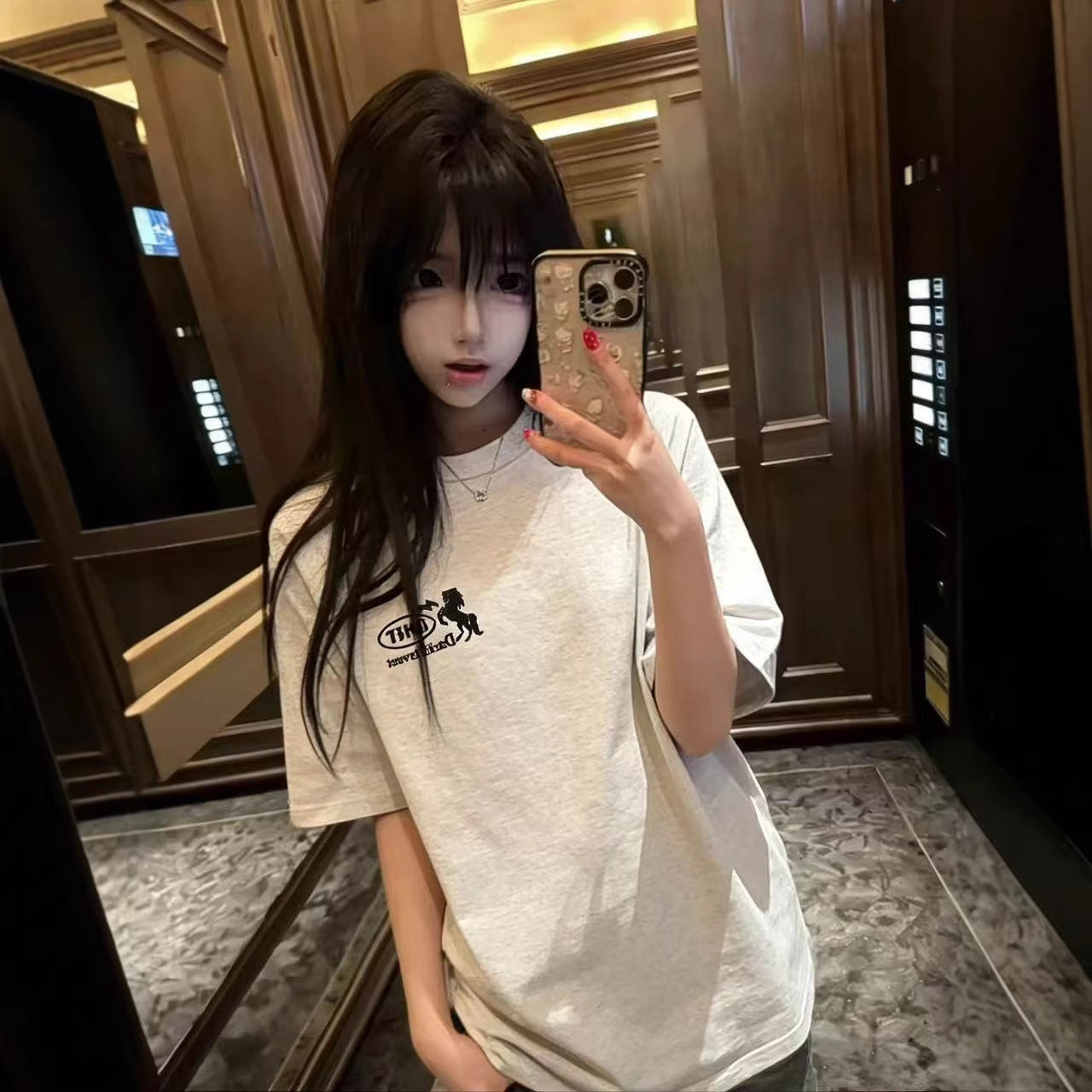Unisex short sleeve t-shirt front view streetwear style for men and women TeenStylo