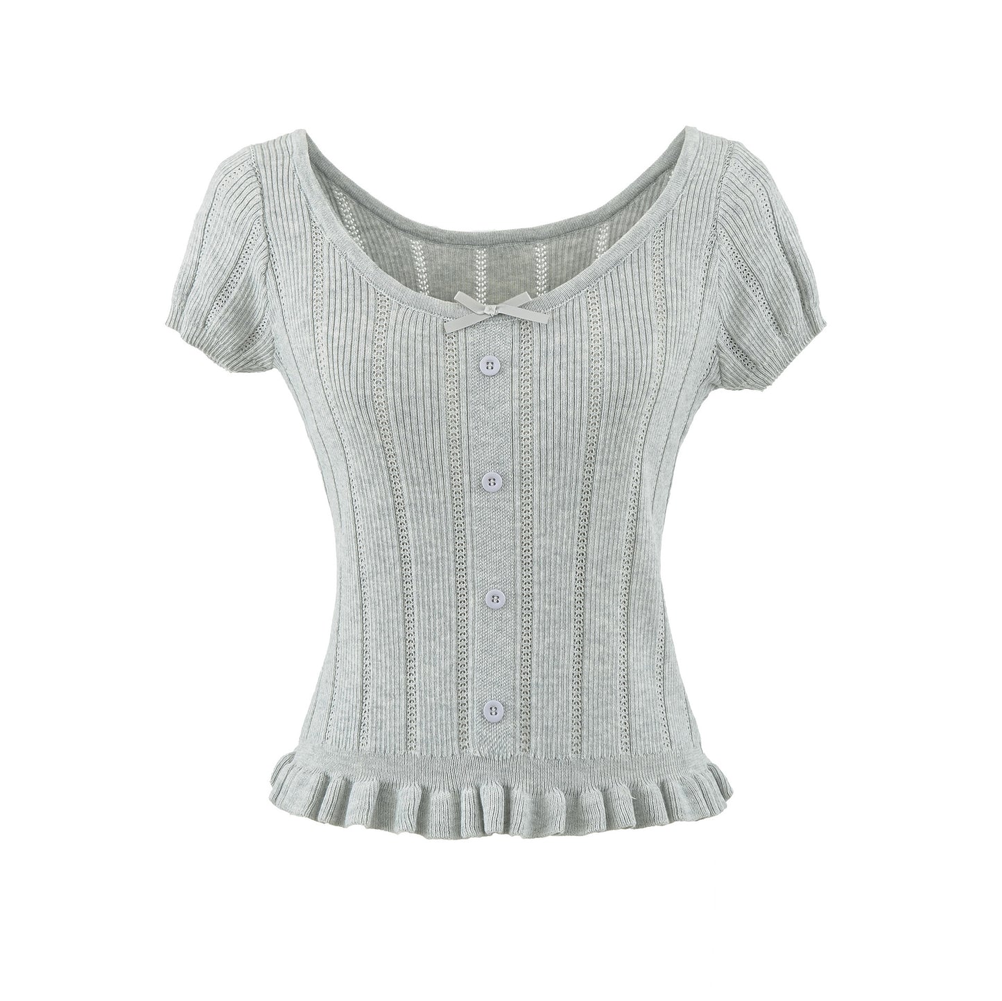 Gray unisex round neck short sleeve T-shirt lifestyle view – Y2K streetwear style at TeenStylo