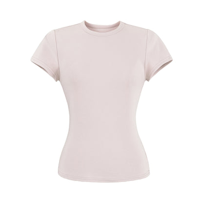 Pink round neck short sleeve unisex T-shirt lifestyle style – TeenStylo
