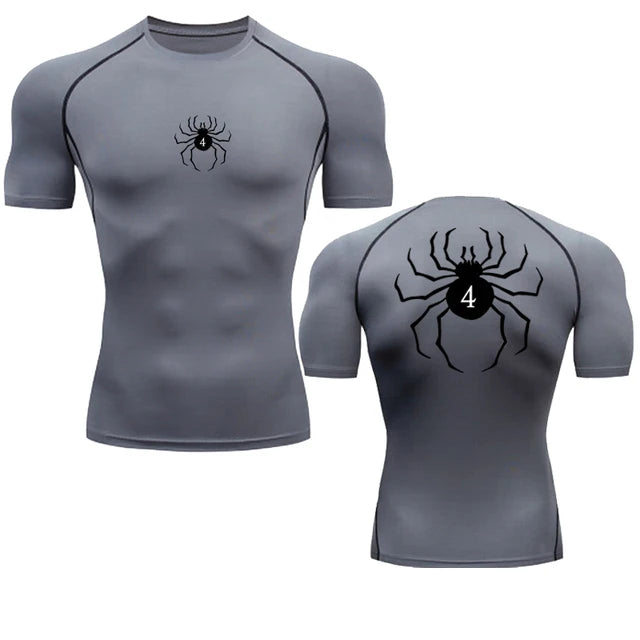 Grey Hunter x Hunter anime compression quick-dry unisex T-shirt lifestyle view – TeenStylo