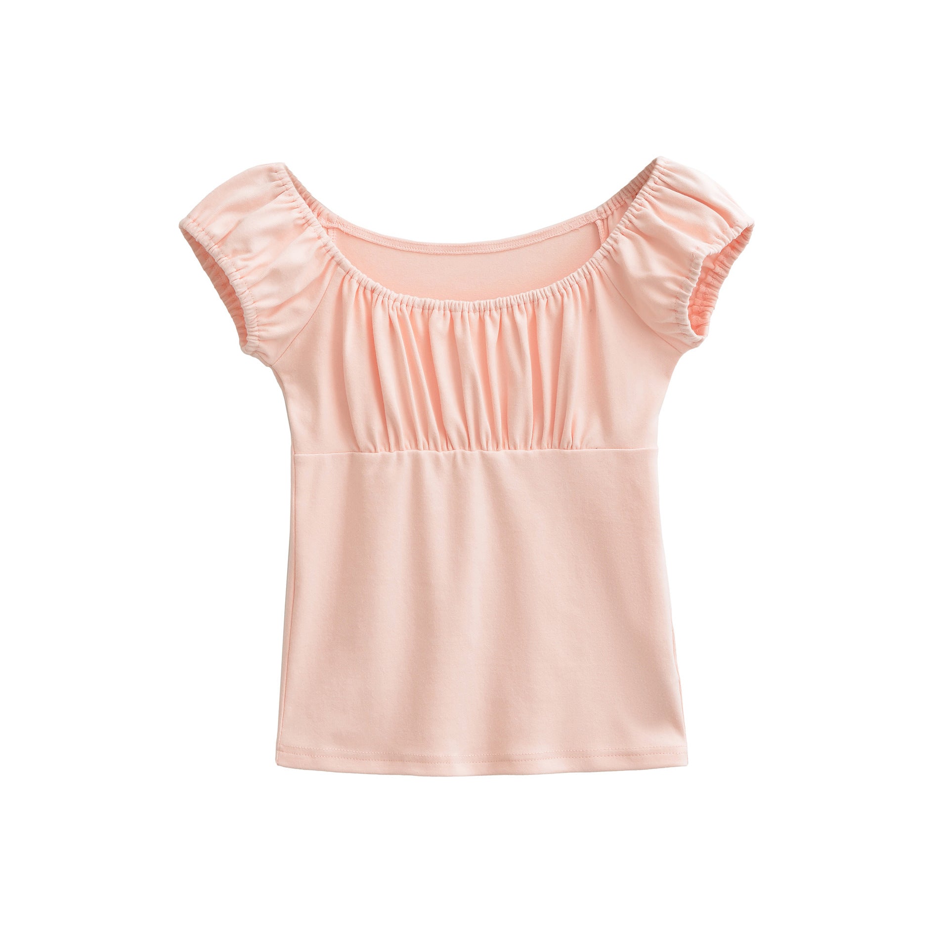 Yellow slim fit short sleeve women's T-shirt back view - Y2K streetwear style | TeenStylo