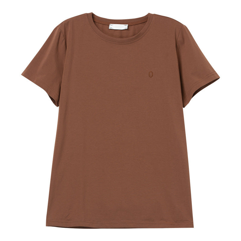 Black round neck short sleeve unisex t-shirt front view | TeenStylo