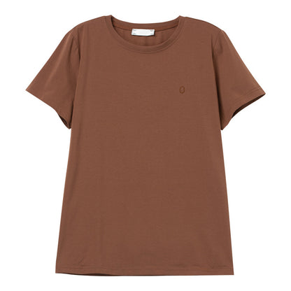 Black round neck short sleeve unisex t-shirt front view | TeenStylo