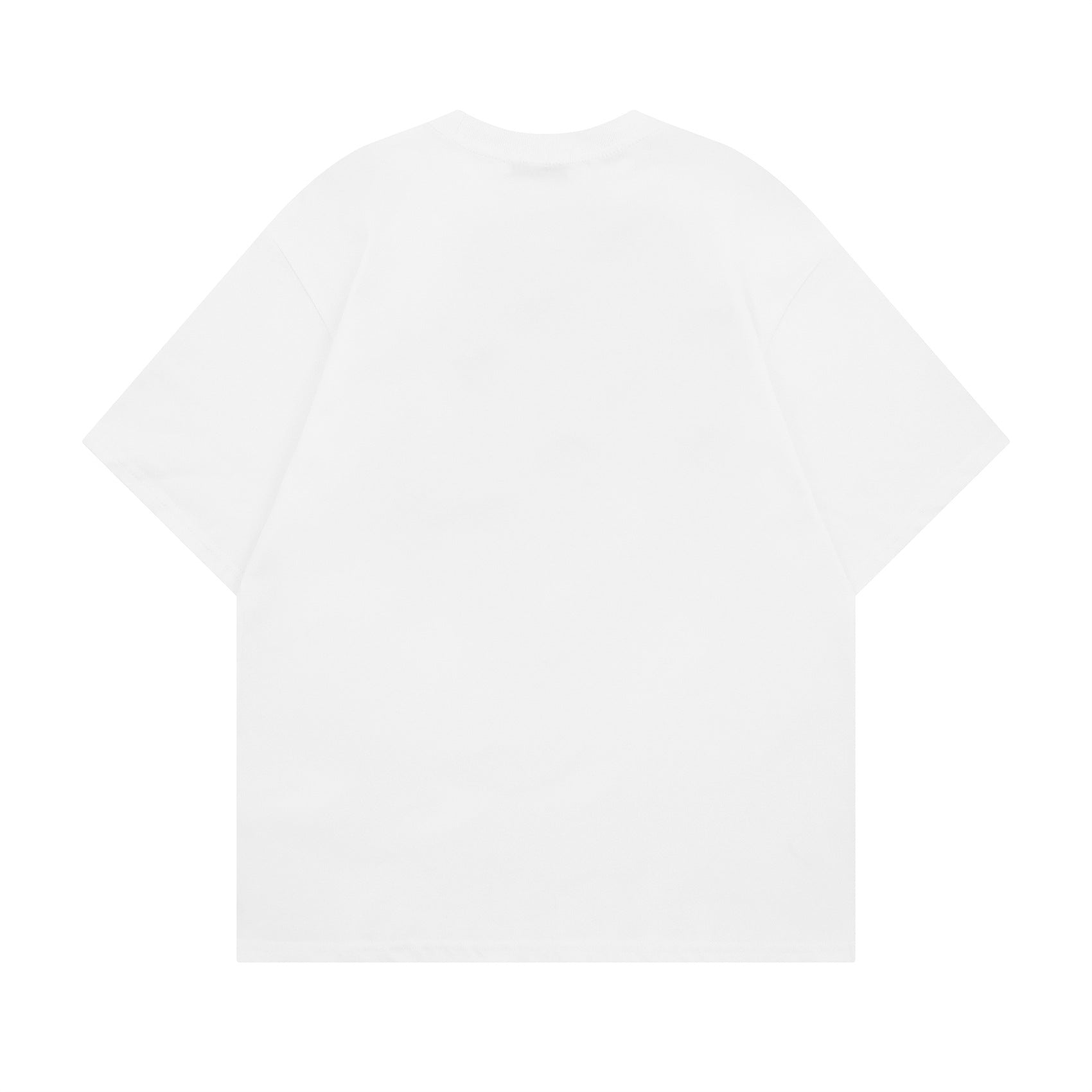 White palm print graphic detail close-up on men's couple t-shirt streetwear style | TeenStylo