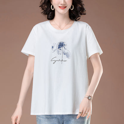 White unisex round neck short sleeve t-shirt back view – women's streetwear essential | TeenStylo
