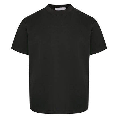 Black unisex relaxed fit short sleeve t-shirt lifestyle look streetwear style TeenStylo