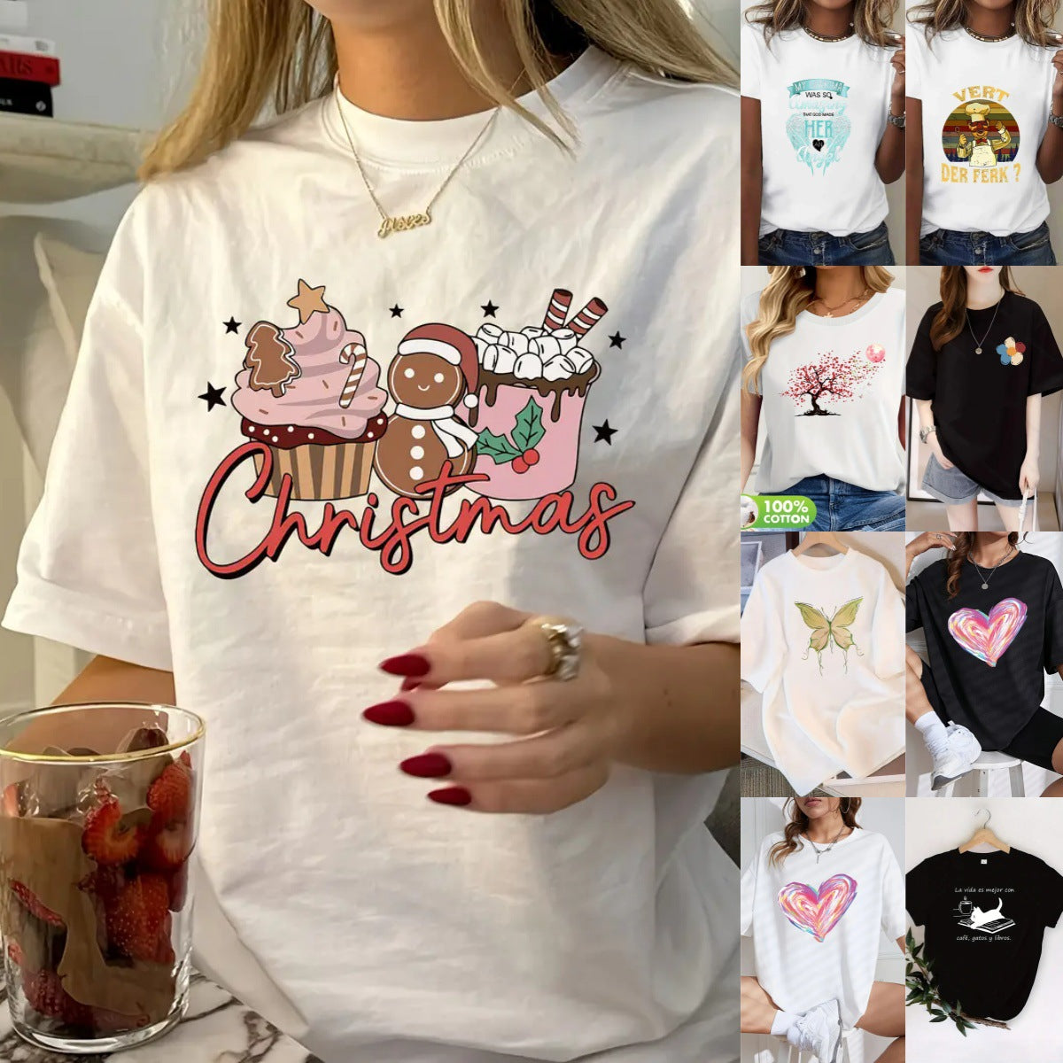 B8 printed short sleeve women's t-shirt back view – Y2K streetwear style unisex tee | TeenStylo