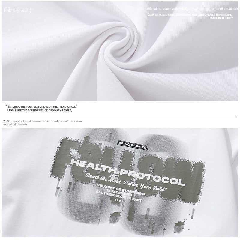 Man wearing white loose casual short sleeve t-shirt in streetwear style, relaxed lifestyle look | TeenStylo