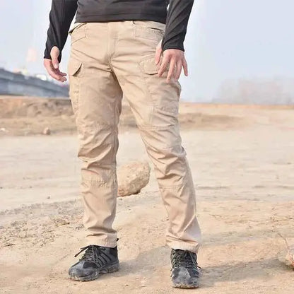 IX9 City Military Tactical Pants For Men SWAT Combat Army Hiking Cargo Waterproof Outdoor Trousers