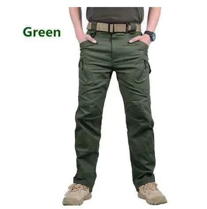 IX9 City Military Tactical Pants For Men SWAT Combat Army Hiking Cargo Waterproof Outdoor Trousers