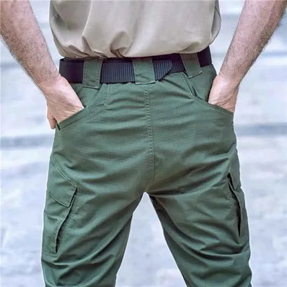 IX9 City Military Tactical Pants For Men SWAT Combat Army Hiking Cargo Waterproof Outdoor Trousers