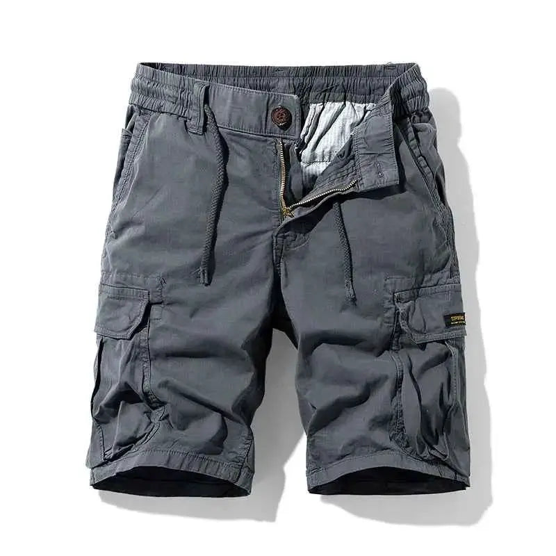 Men's Summer Cargo Shorts Cotton Breathable Quick Dry Multi Pocket Hip Hop Style Casual Shorts