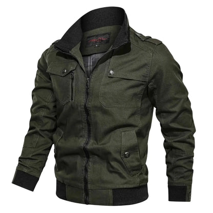 2025 Spring And Autumn Bomber Jacket For Men Slim Fit Windbreaker Tactical Military Casual Coat