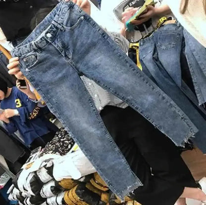 Women Denim Skinny Jeans Ripped Jeans Trendy Denim Trousers TeenStylo Casual Everyday Wear