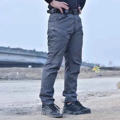 IX9 City Military Tactical Pants For Men SWAT Combat Army Hiking Cargo Waterproof Outdoor Trousers