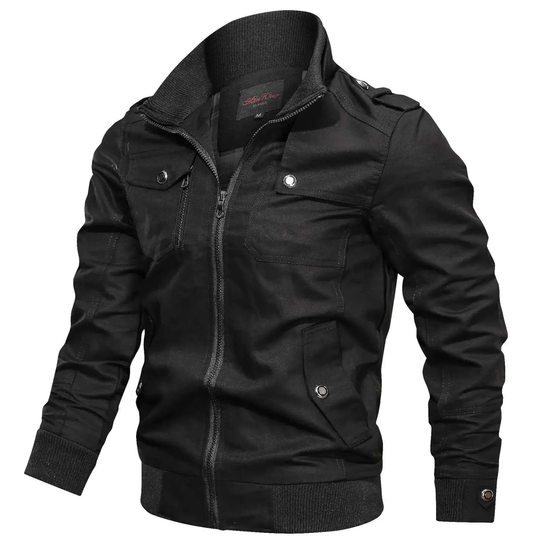 2025 Spring And Autumn Bomber Jacket For Men Slim Fit Windbreaker Tactical Military Casual Coat