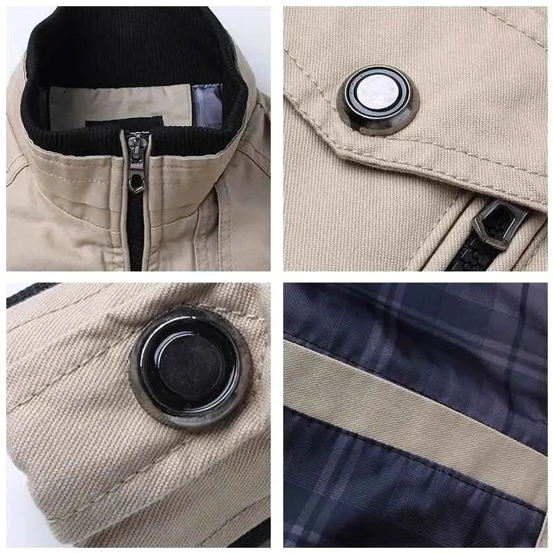 2025 Spring And Autumn Bomber Jacket For Men Slim Fit Windbreaker Tactical Military Casual Coat
