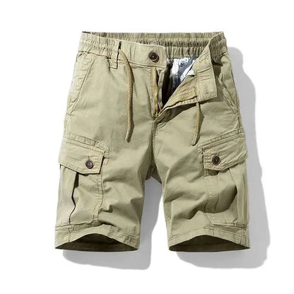 Men's Summer Cargo Shorts Cotton Breathable Quick Dry Multi Pocket Hip Hop Style Casual Shorts