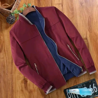 Cotton Wholesale Mens Windbreaker Jacket Double Sided Wear For Men Baseball Bomber Style Military Autumn Outdoor Coat