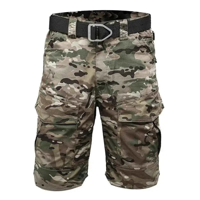 Summer Men's Tactical Cargo Shorts Waterproof Camouflage Ripstop Cotton Shorts For Army Military And Casual Wear