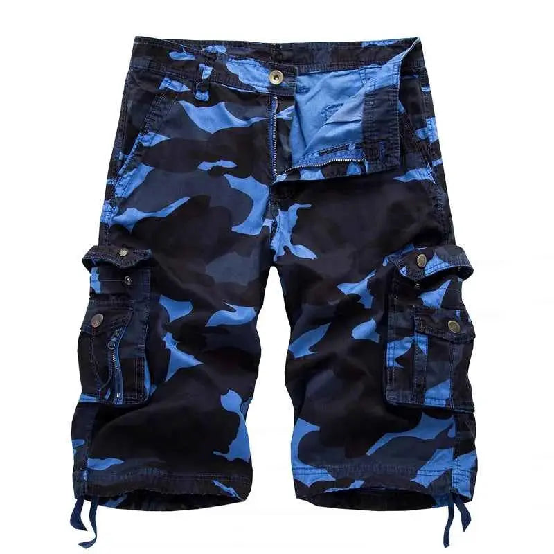 2025 Military Camouflage Cargo Shorts For Men Multi Pocket Army Casual Bermuda Shorts Summer Fashion