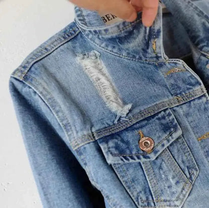 Sedutmo Autumn Denim Jacket Women Boyfriend Jeans Coat Streetwear Harajuku Vintage Spring Outerwear ED198