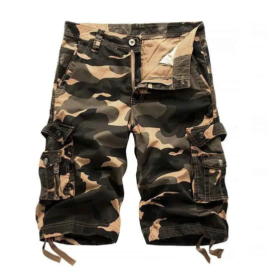 2025 Military Camouflage Cargo Shorts For Men Multi Pocket Army Casual Bermuda Shorts Summer Fashion