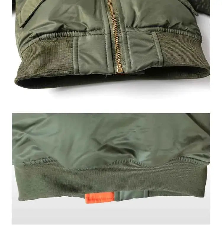 Yesars Kids Winter Jacket MA1 Bomber Flight Coat For Boys 2T To 12T Warm Windproof Waterproof Outerwear