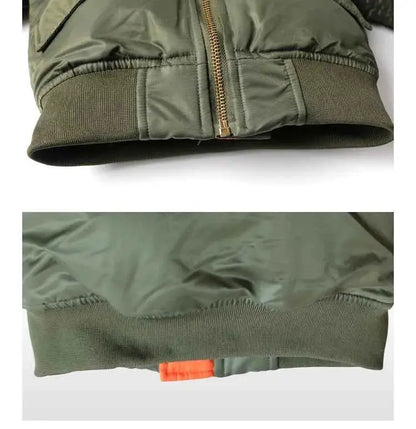 Yesars Kids Winter Jacket MA1 Bomber Flight Coat For Boys 2T To 12T Warm Windproof Waterproof Outerwear